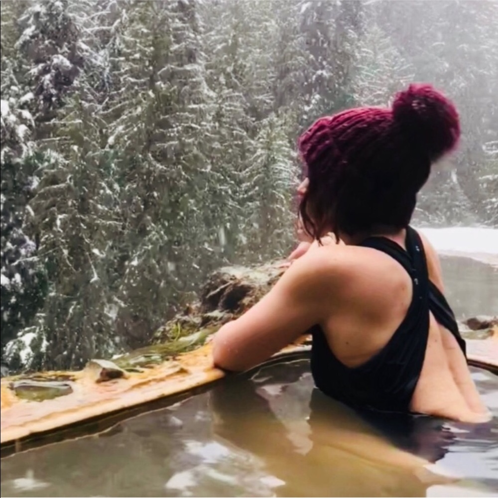 Kyi Kyi Burgundy Wool Beanie w Fur Ball